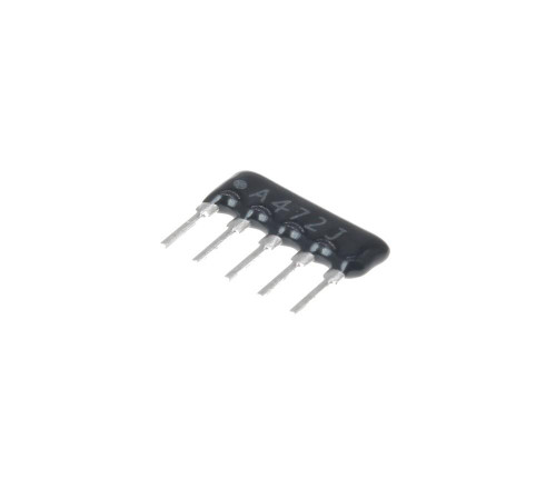 مقاومت آرایه ای 4.7 کیلواهم 5 پین 2 درصد SIP ARRAY 4.7K 5PIN 2%