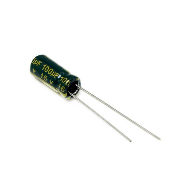 خازن الکترولیتی 100uF 16V اصل - 100 میکرو فاراد 16 ولت