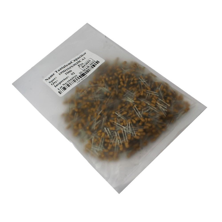 خازن تانتال 100NF 35V dip خرید فروش قیمت مناسب مشخصات دیتاشیت