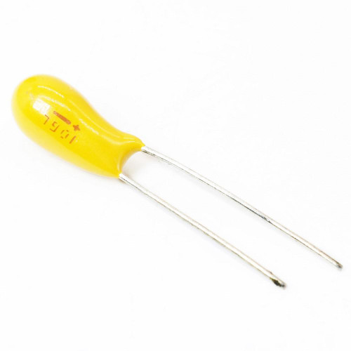 خازن تانتال 10UF 35V dip خرید فروش قیمت مناسب مشخصات دیتاشیت