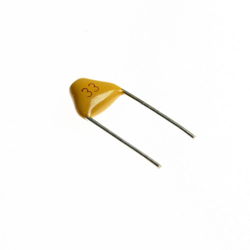 خازن مولتی لایر 33پیکوفاراد 50ولت 10درصد 33PF 50V 10% 5MM