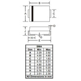 دیود SMBJ60A پکیج DO-214AC