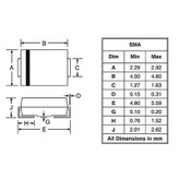 دیود SMBJ24A پکیج DO-214AA