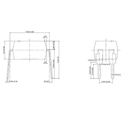 PS2501 پکیج DIP pinout