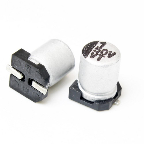خازن الکترولیت اس ام دی 1میکروفاراد 50ولت 1UF 50V SMD 4X5.4MM