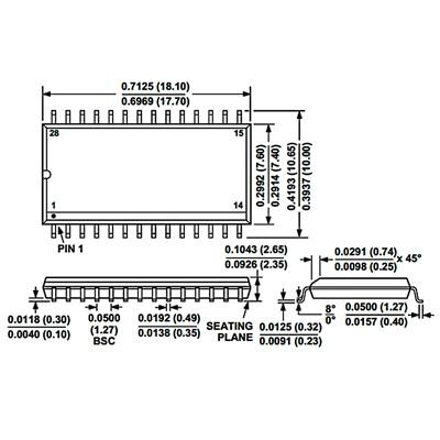 پینآوت و مشخصات PIC18F25K80-I/SO - ۳۲KB Flash، ECAN، ۶۴MHz - موجود در e366