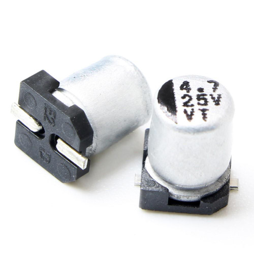 خازن الکترولیت اس ام دی 4.7میکروفاراد 25ولت 4.7UF 25V SMD 4X5.4MM