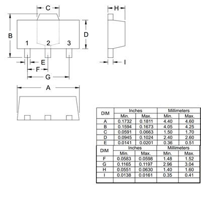 رگولاتور HT7533-2 پکیج SOT-89