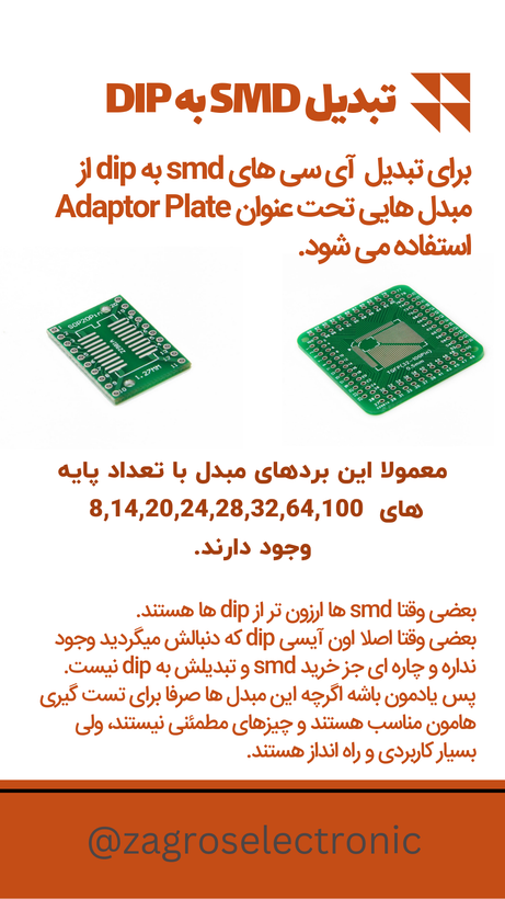 برد مبدل SMD 32-100 پین pitch 0.8mm مناسب تست و تعمیر الکترونیکی - فروش اصل E366