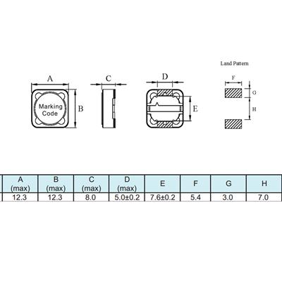 RH127 150UH SMD