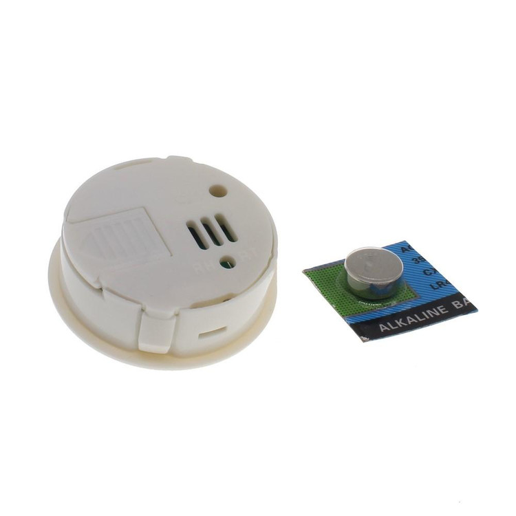 دماسنج و رطوبتسنج دایرهای سفید THERMOMETER HUMIDITY METER با پایه رومیزی و قلاب دیواری