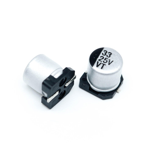 خازن اس ام دی 33میکروفاراد 25ولت 33UF 25V SMD 6.3X5.4MM