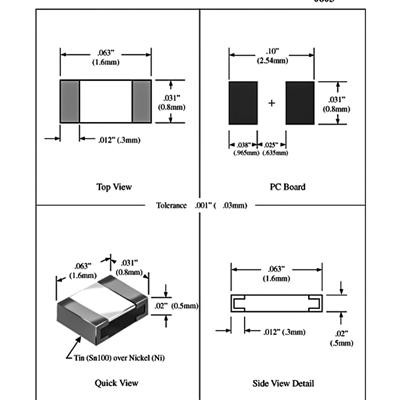 PHOTOTRANSISTOR 0603 C pinout