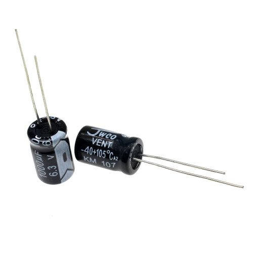 1000UF/6.3V 8X12 105C BLACK