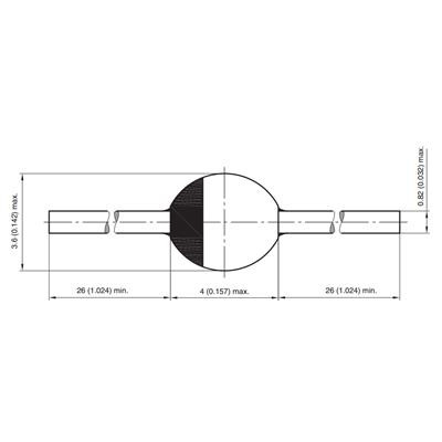 فست دیود BYV26E پکیج SOD-57