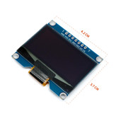 ماژول نمایشگر سفید OLED 1.54 SPI W