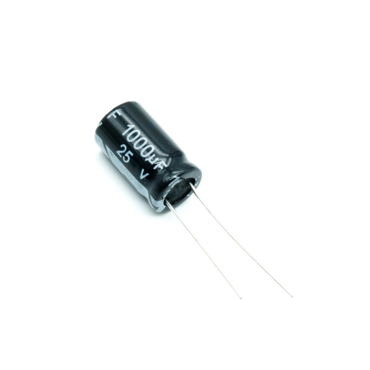 خازن الکترولیتی 1000uF 25V JWCO سیاه 10x17mm - خرید ارزان