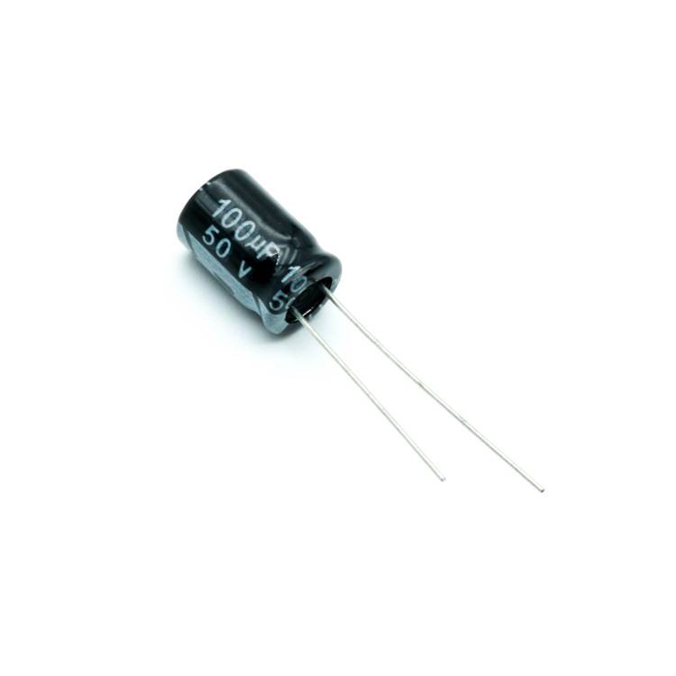 خازن الکترولیتی 100uF 50V 8x12mm سیاه JWCO - خرید با قیمت ارزان