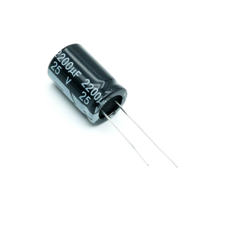 خازن الکترولیتی 2200uF 25V JWCO اصل - radial 13x21mm موجود در فروشگاه 366