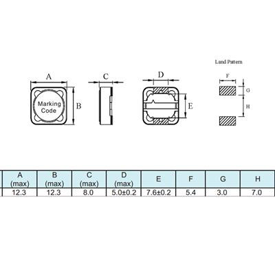 سلف 33میکروهانری RH127 33UH SMD