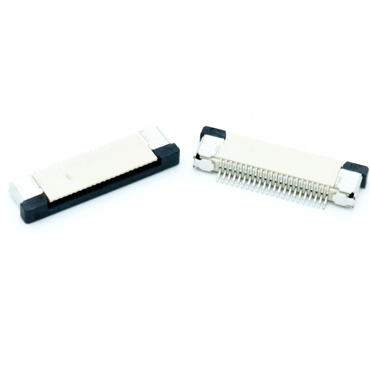 کانکتور FPC 22 پین 0.5mm Top Sliding آمفنول اصل – اتصال از بالا با مکانیسم کشویی، مناسب کابل فلت FFC/FPC در نمایشگر LCD و تاچ اسکرین