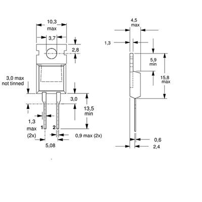 دیود DSEI12-06A پکیج TO-220AC