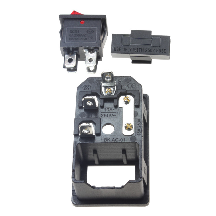 جک پاور نری روپنلی کلیددار POWER SOCKET AC-01B