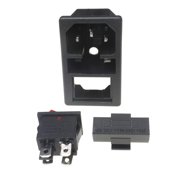 جک پاور نری روپنلی کلیددار POWER SOCKET AC-01B