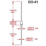 دیود 1N4005 برند MIC