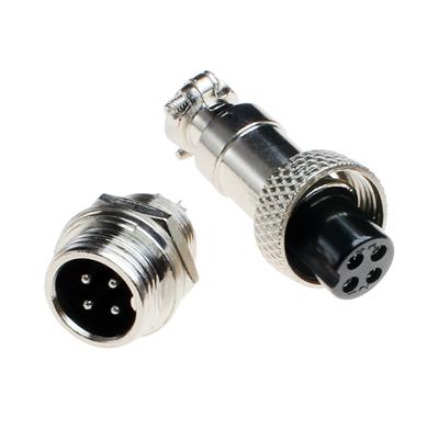 CONNECTOR GX12-4 M&F